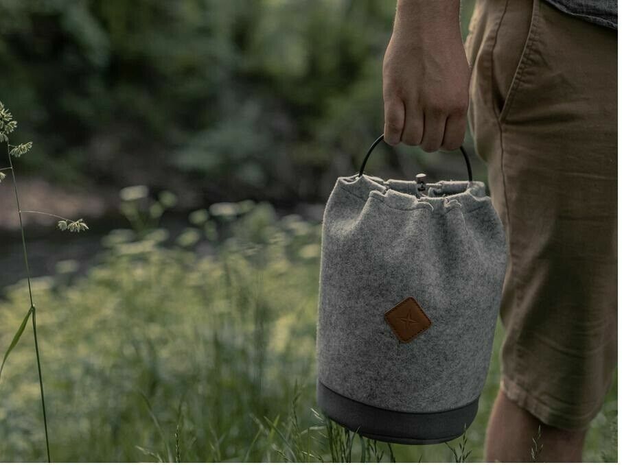 Barebones Living Lantern Storage Bag Polyester Felt/Cotton Canvas Construction