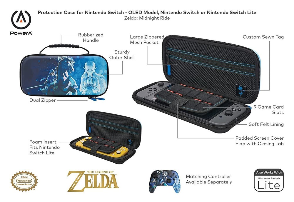 PowerA Protection Case for Nintendo Switch - OLED Model, Nintendo Switch