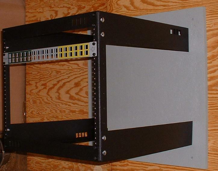 8U Data Rack RackMount Kit 20in DEEP w/ Accessories Patch Panel