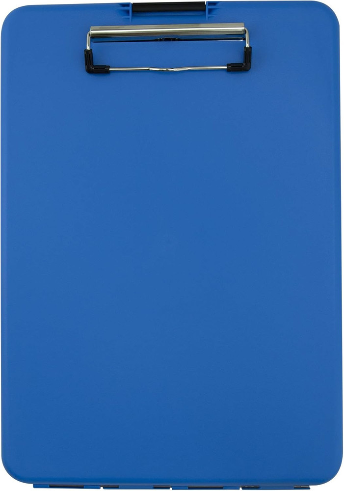 Blue Slimmate Plastic Storage Clipboard – Light Weight, Polypropylene Clipboard