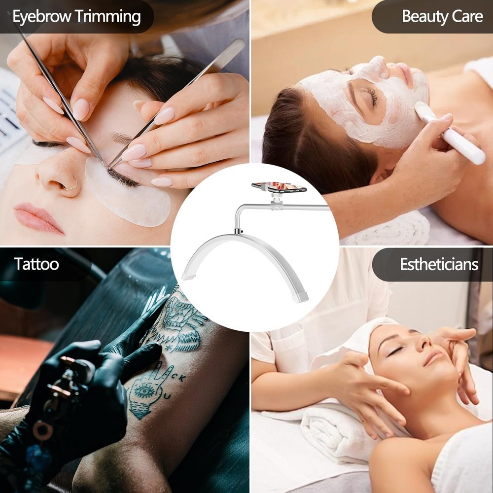 Lash Light for Eyelash Tech-Esthetician Ring Lantern, Half Moon Light