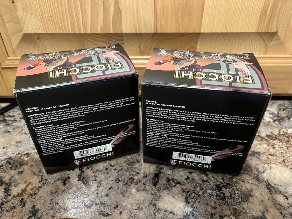 2~~~~Empty Ammo Boxes Fiocchi 20 ga shotshell box~Display