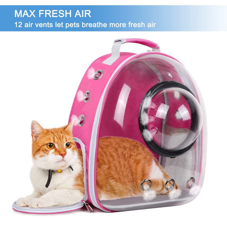 Space Capsule Bubble Cat Backpack Carrier, Pet Carrier Backpack, Breathable Air