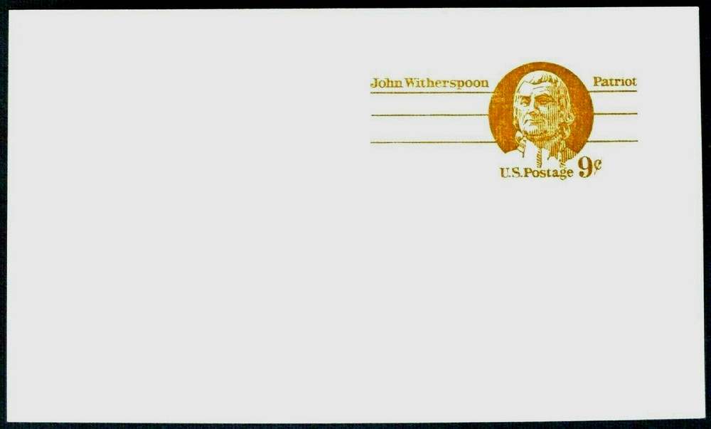 1975 US Sc. #UX69 postal card, 9 cent, mint, sharp corners, excellent condition