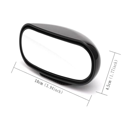 Blind Spot Car Mirror Rectangular,Adjustable Blindspot Convex Sliver 1 Piece