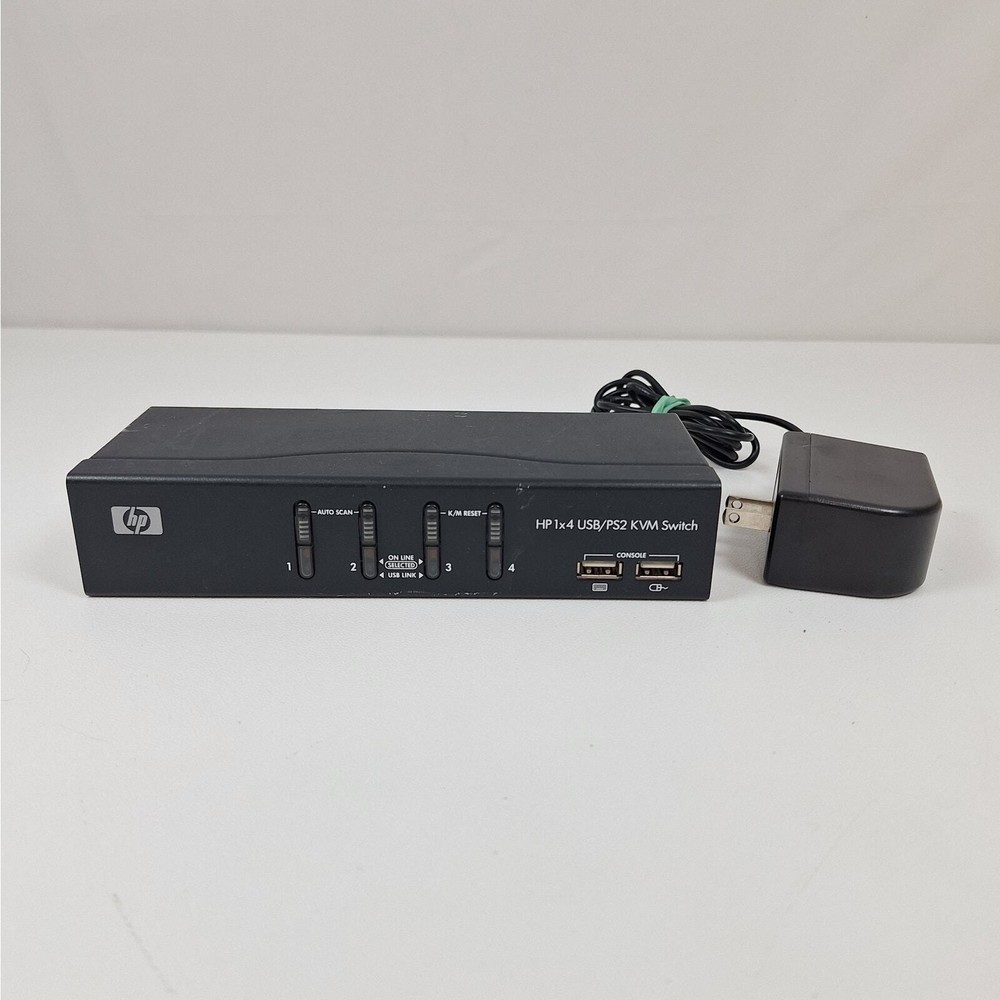 HP HSTNR-K001 1x4 USB/PS2 KVM Switch