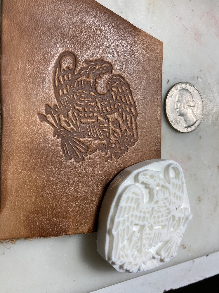 Civil war breastplate multi use 3d printed, embossing, leatherwork stamp