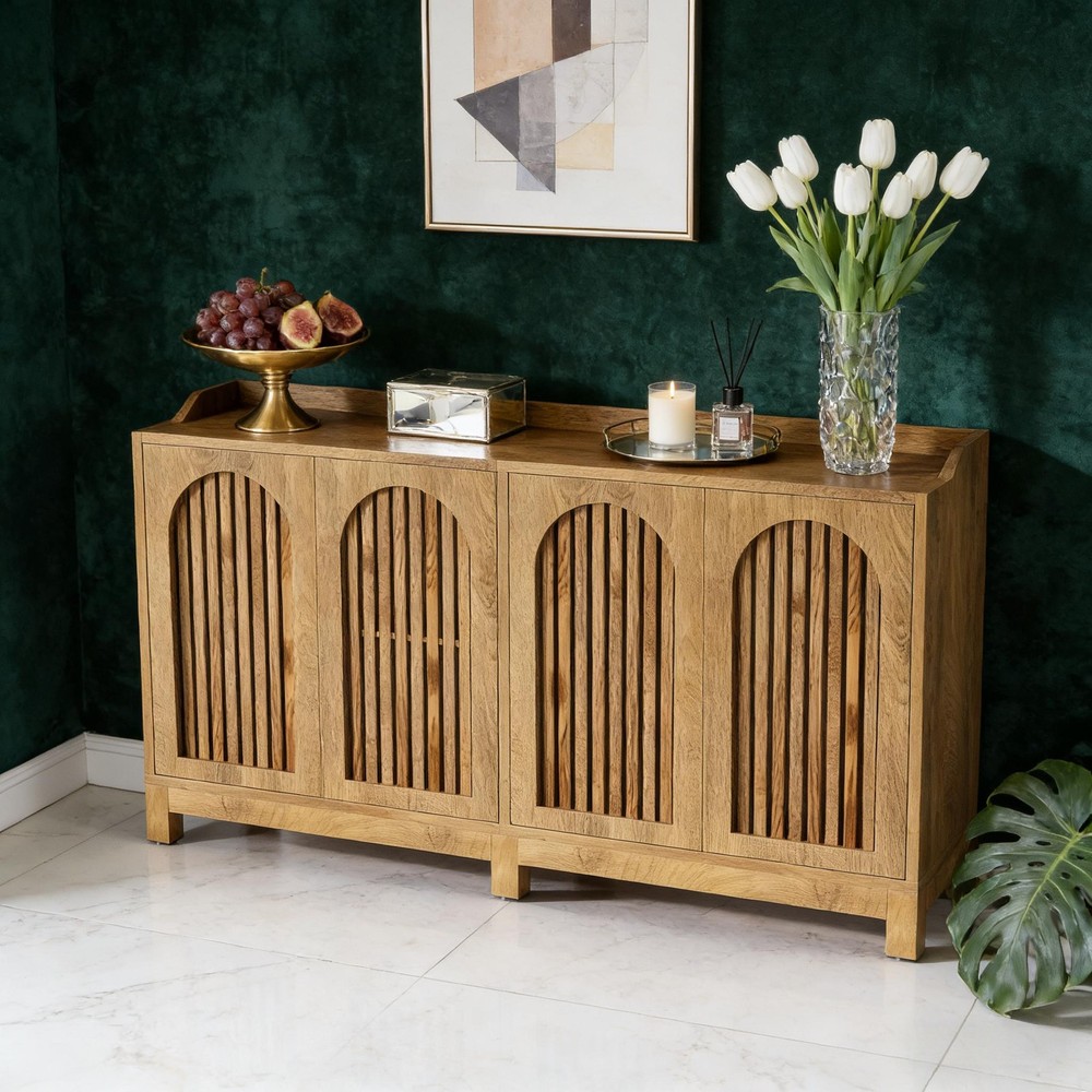 Sleek Sideboard Buffet,Storage Cabinet
