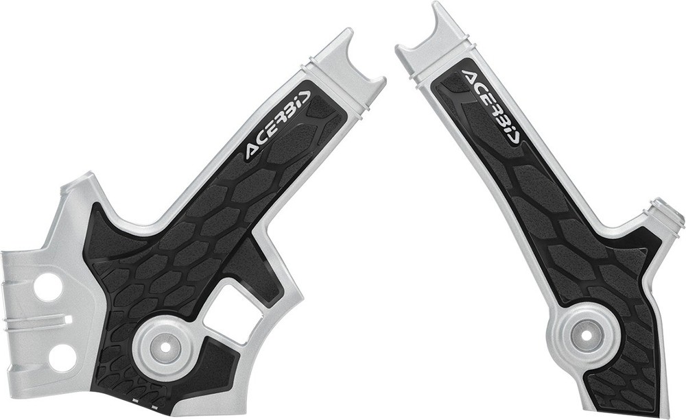 X-Grip Frame Guards Gray/Black Acerbis 2801931019