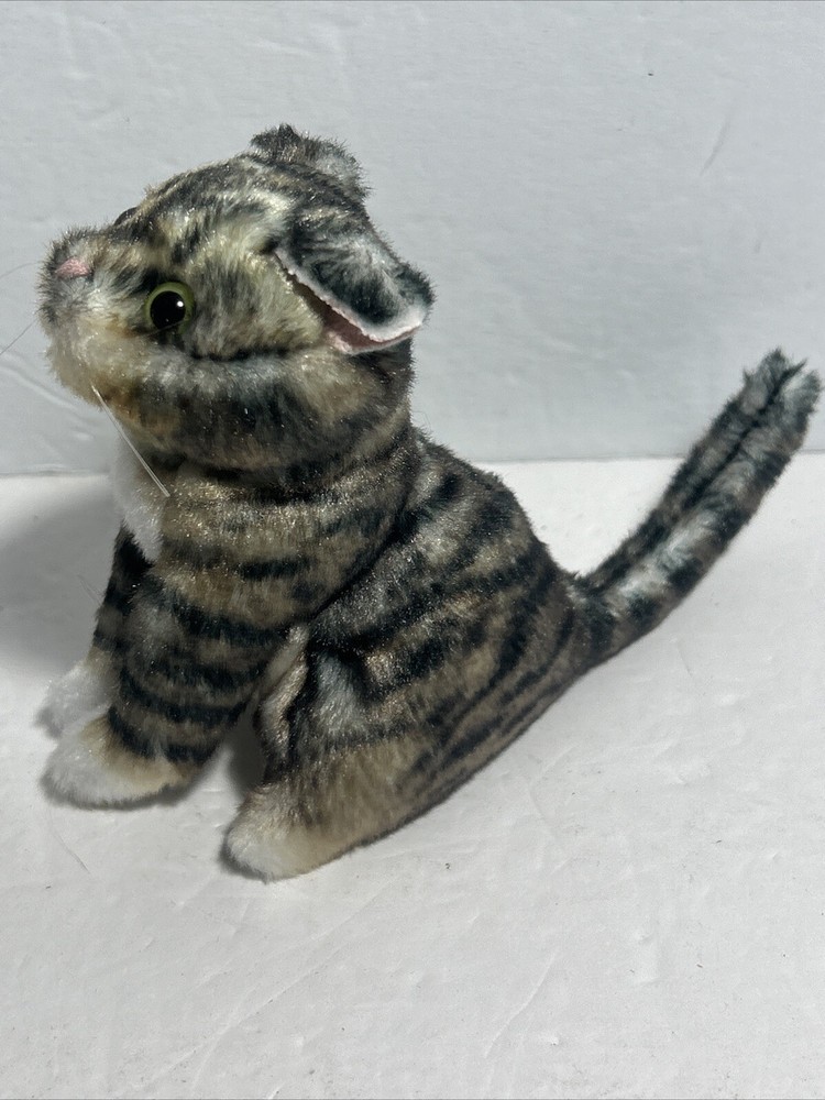 Mini Tabby Cat Finger Puppet 6 inches