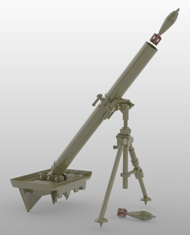 1/16 Scale Battleground US M1 81mm Mortar