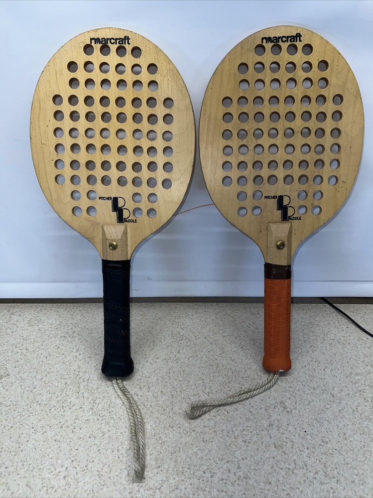 2 Vintage Marcraft Pitcher Paddles