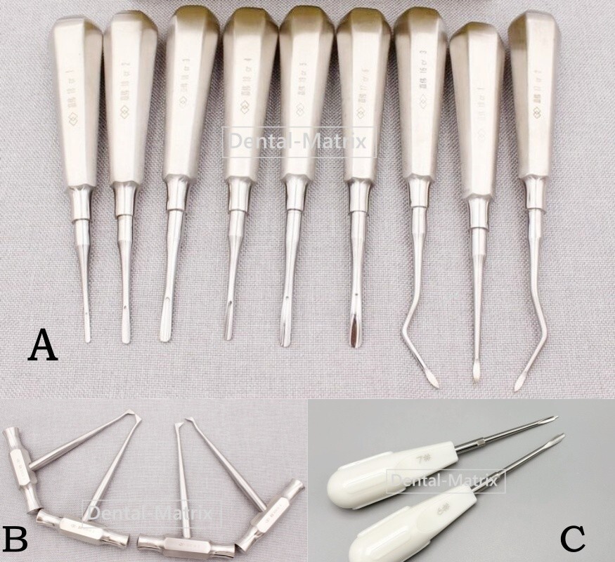 German Tooth Extraction Elevators Dental Root Tip Luxating Elevator Instrument