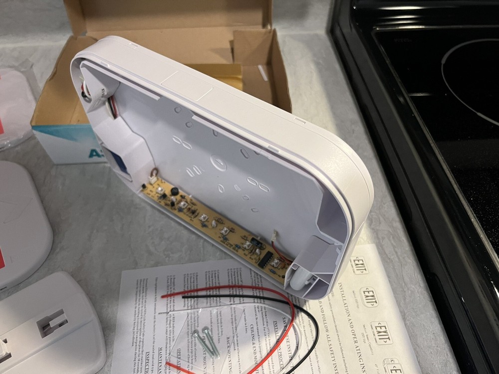 LED Emergency Exit Light Sign w/Battery Backup Single & Double Side UL