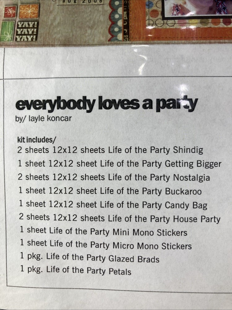 Basic Grey Scrapbook Page-Of-The-Month Kit March 2011