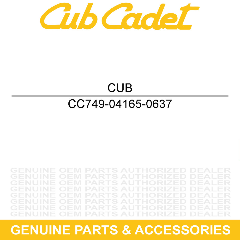 CUB CADET 749-04165-0637 Lower Handle CSV070 CSV061 CSV060K CSV050 CSV 24A