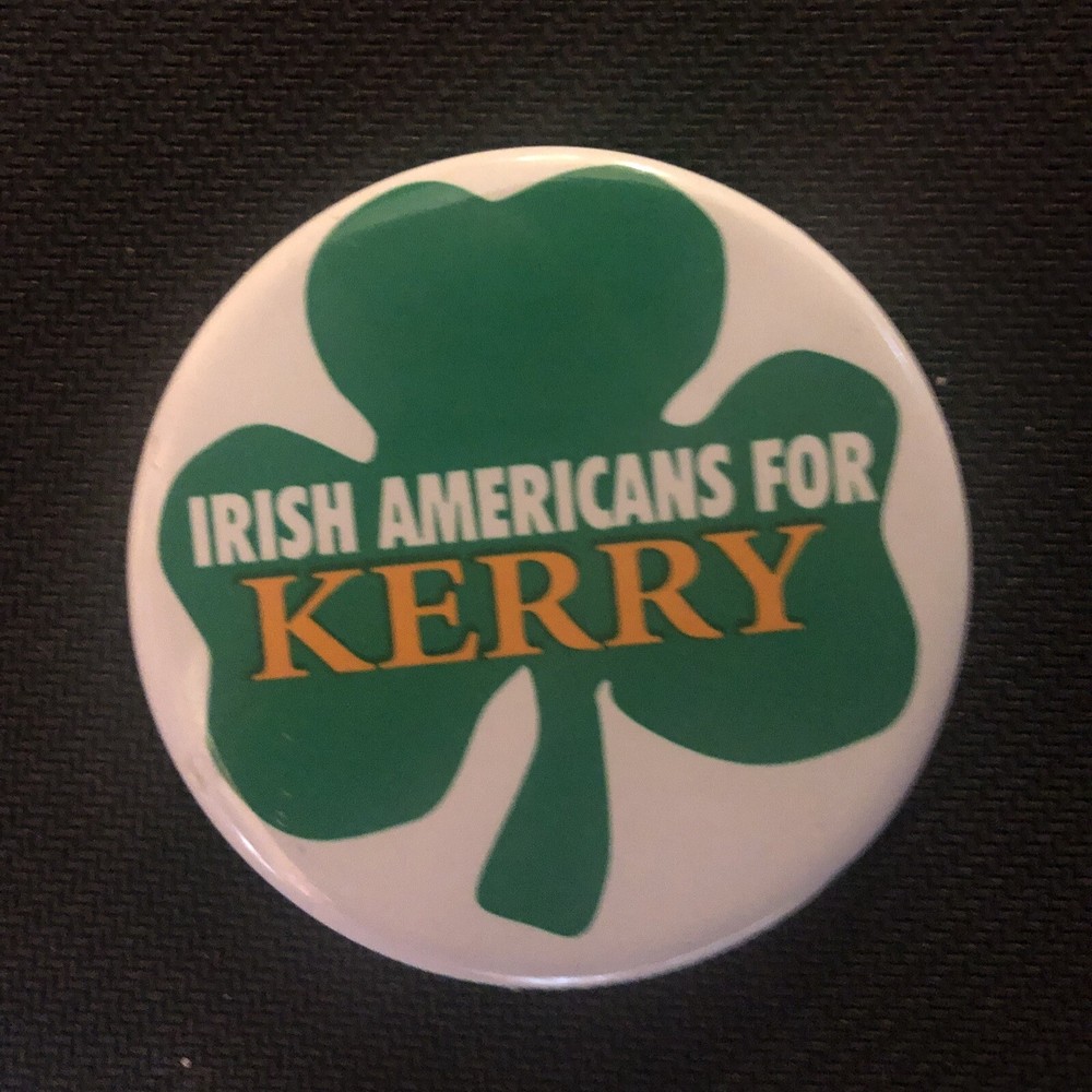Irish Americans For KERRY 2 1/4” pinback button pin