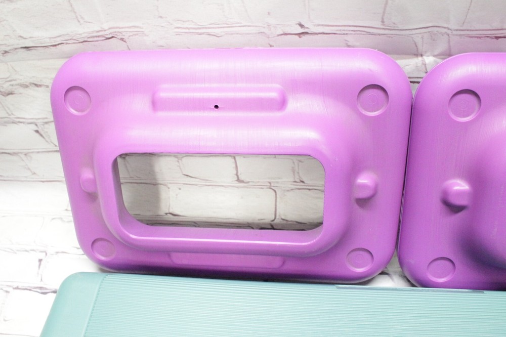 Vintage The Step Original Aerobic Platform 2 Risers