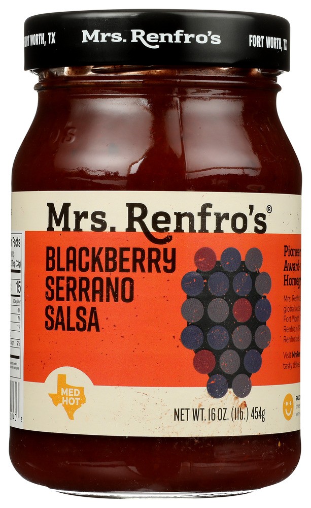MRS RENFRO SALSA BLACKBERRY SERRANO 16 OZ