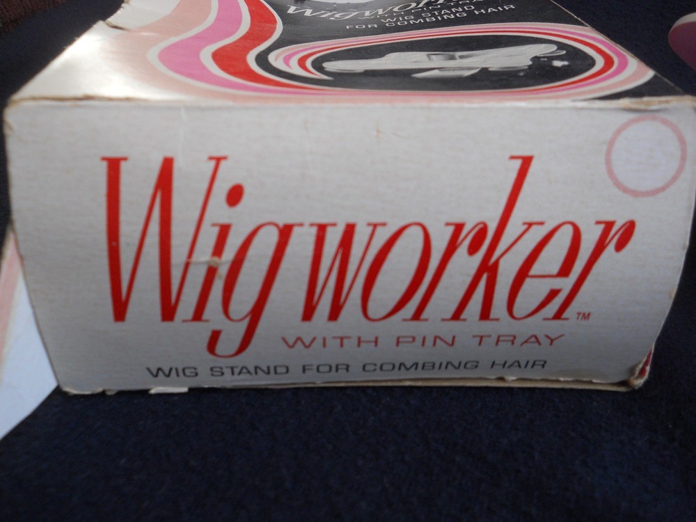 Vintage Wigworker with Pin Tray / Wig Stand