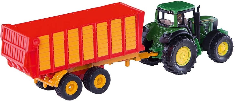 John Deere with Silage Trailer, 169 mm, Multicolor