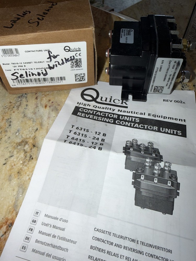 winch solenoid 150 A  12 V