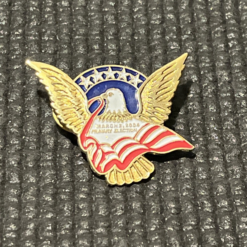 Primary Election 2004 Eagle Flag lapel pin 5948