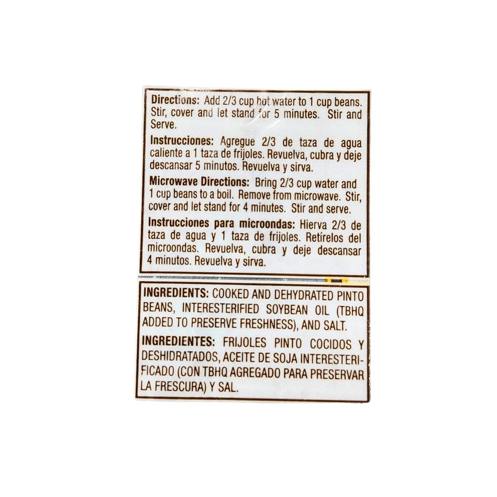 Generic Redfried Beans Dehydrated 8 oz 4 PACK Fast Cooking