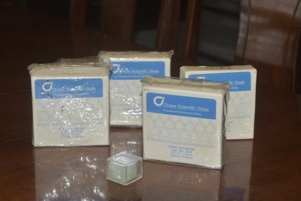 Glass Microscope Slides with cover glasses