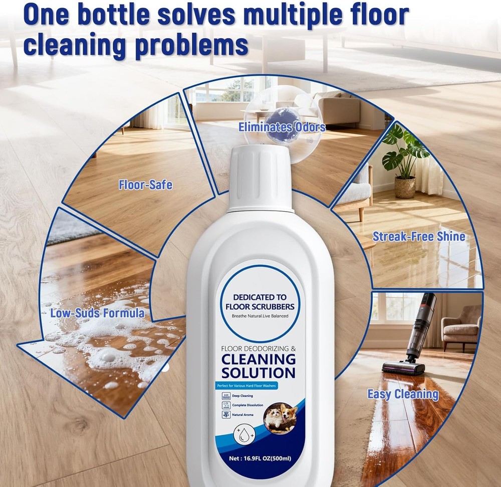 Multi-Surface Floor Cleaning Solution Compatible with Tineco iFLOOR 2/3/5 & FLOO