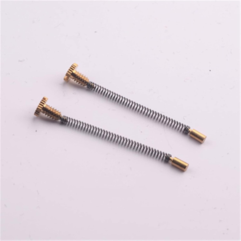 2Pcs Lighter Flints Screw Spring with Base Plate for Lighters Replacement Repair