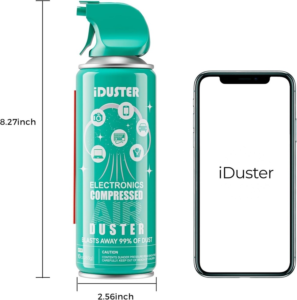 Disposable Compressed Duster, Computer Cleaner, Keyboard Cleaner, 1 Pack, 10 oz