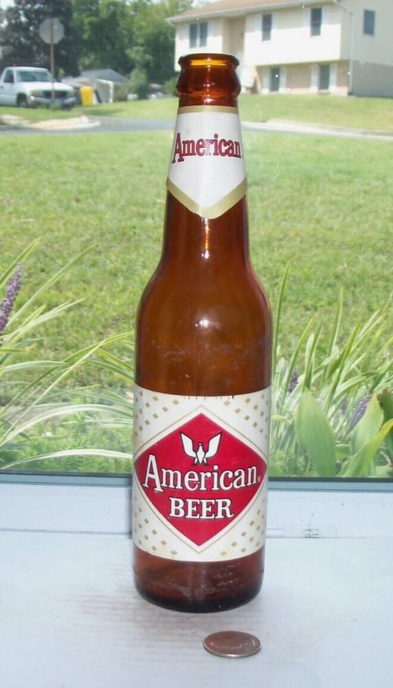 OLD LABEL BEER BOTTLE- ATTIC FOUND