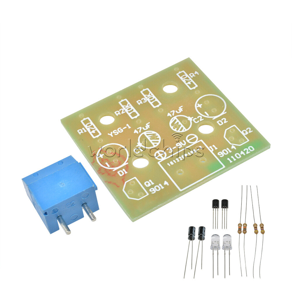 5MM LED Simple Flash Light Simple Flash Circuit DIY Kit Set