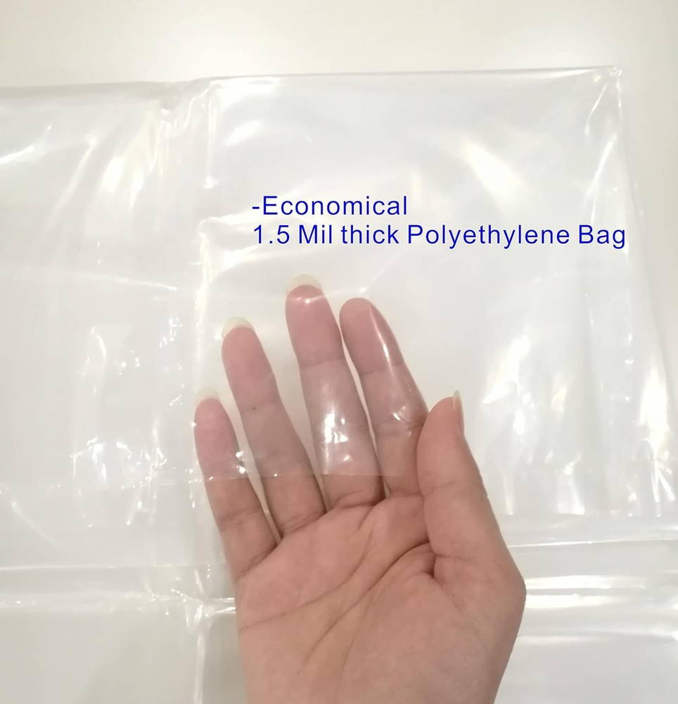ComfortHome Mattress Bag for Moving and Storage, Queen/King (1-Pack), Clear