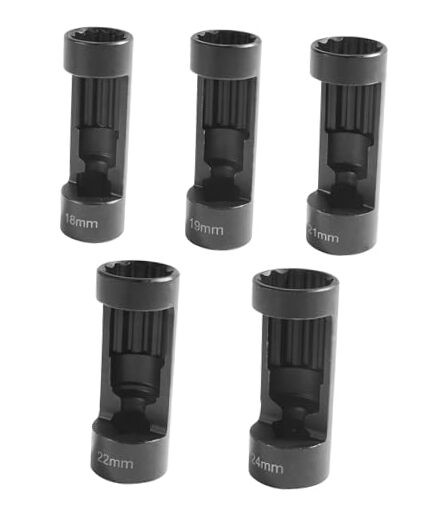 5PCS Strut Nut Socket,18MM 19MM 21MM 22MM 24MM Strut Nut Socket,Car