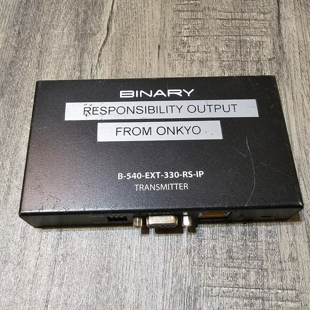 Binary B-540-EXT-330-RS-IP Transmitter EIA-568-B RS-232 From ONKYO Unit Only