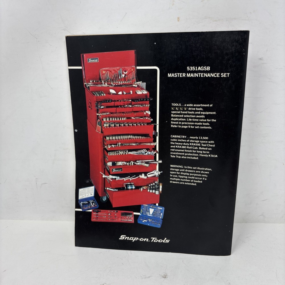 Vintage Snap-On Tools Catalog 1982
