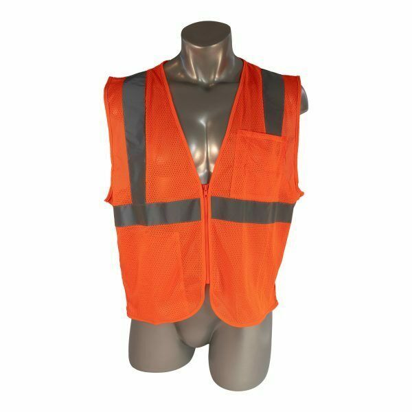 Class 2 Reflective Safety Vest - Orange size Medium