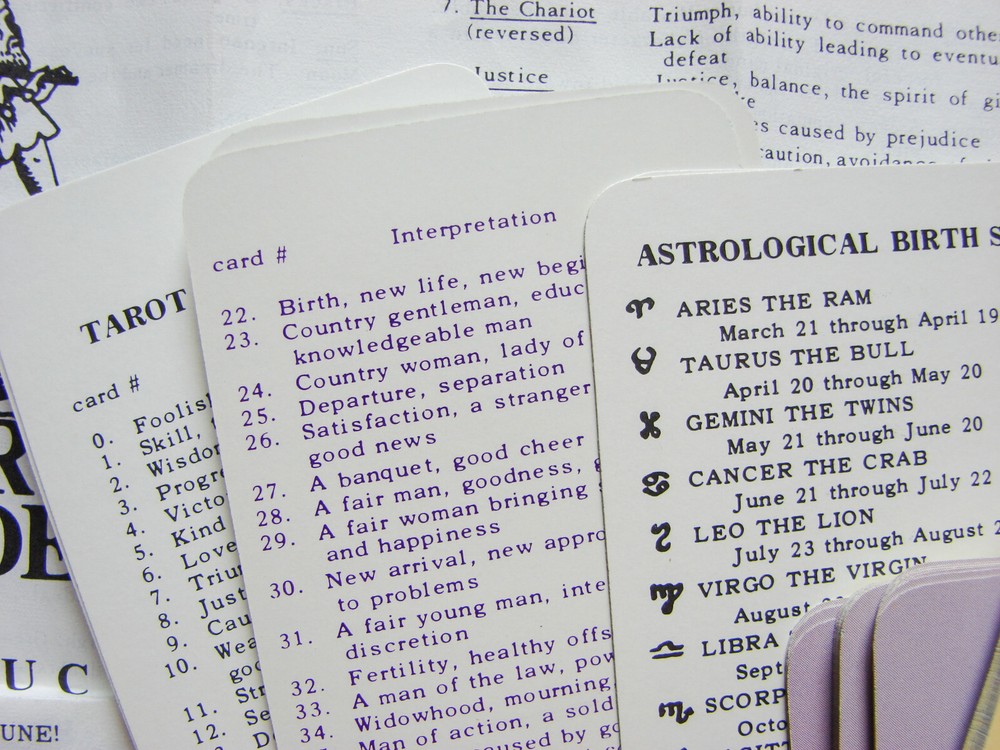 Astro Tarot Deck Art Fair 1971 USA OOP