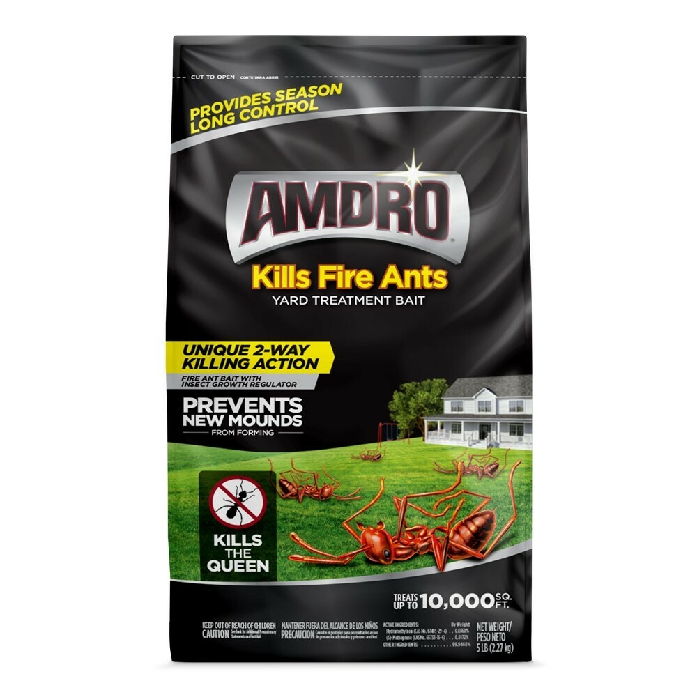 (On Backorder) AMDRO Fire Ant Bait Killer Yard Treatment - 5 Lbs.