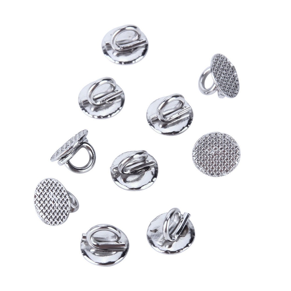 8Type AZDENT Dental Orthodontic Lingual Buttons Bondable Round Base/Rectangular