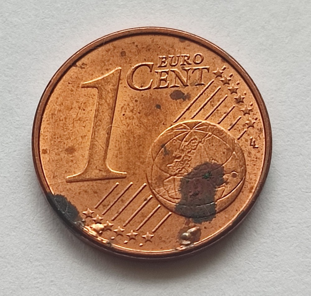 Coin Portugal 1 Cent Errors 2014