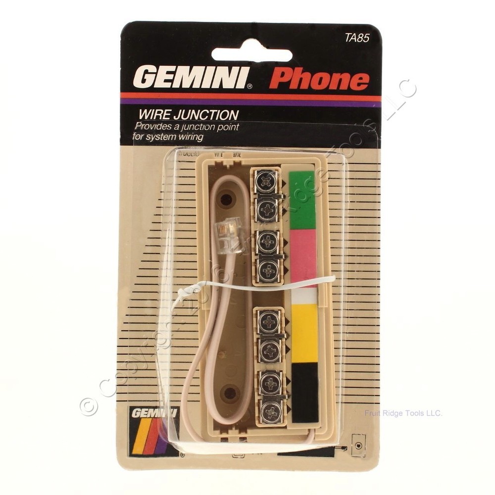 Gemini TA85 Ivory Phone Wire Junction Block