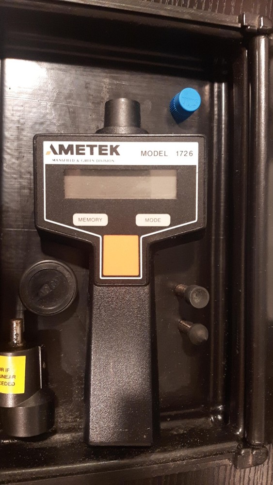AMETEK 1726 Digital Tachometer w/ Case & Accessories