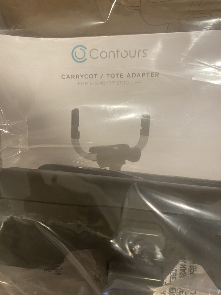 CONTOURS Carrycot/Tote ADAPTER FOR ELEMENTS STROLLER NEW BLACK