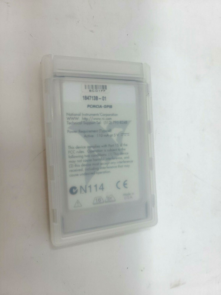 National Instruments NI PCMCIA-GPIB Interface Card