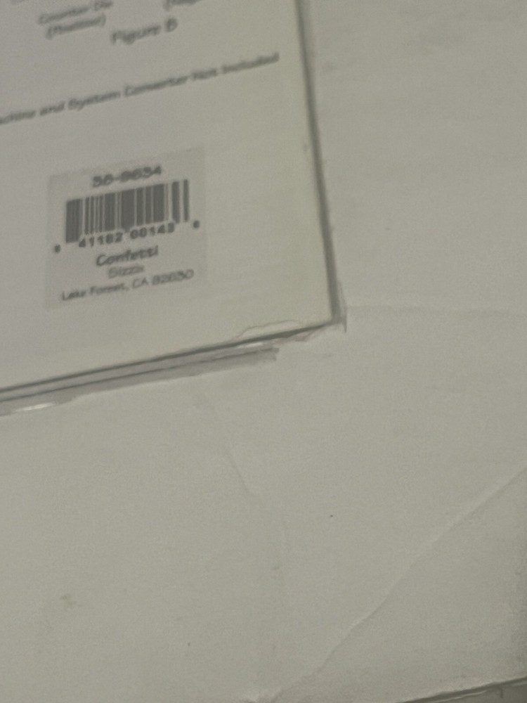 Sizzix Embossing Folder New In Package Confetti