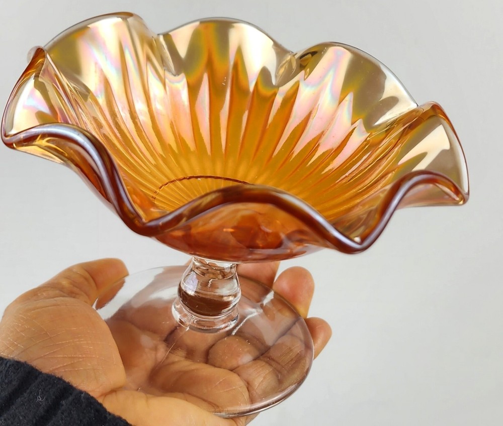 Carnival Glass Candy Dish