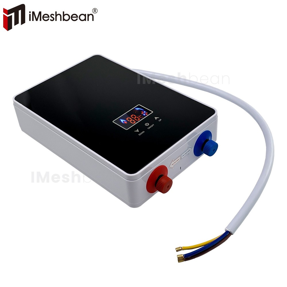 6500W 220V Kitchen Electric Hot Tankless Water Heater Instant Boiler w/Shower US